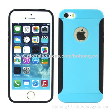 Phone Covers for iPhone 5S, Made of TPU and PC Materials